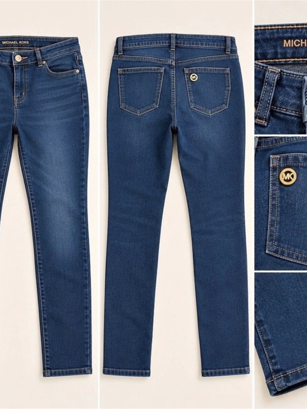 Michael Kors Dark Wash Skinny Jeans Skinny Jeans in Blue Like New